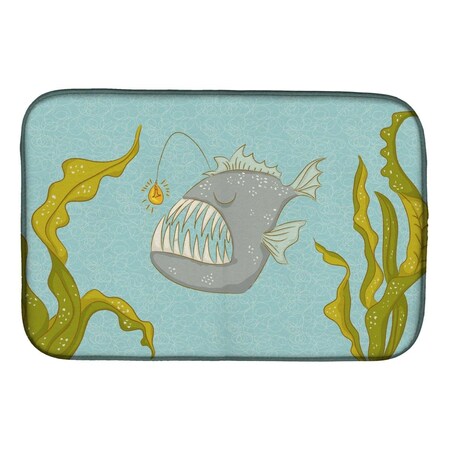 Carolines Treasures Frog Fish Dish Drying Mat BB8541DDM